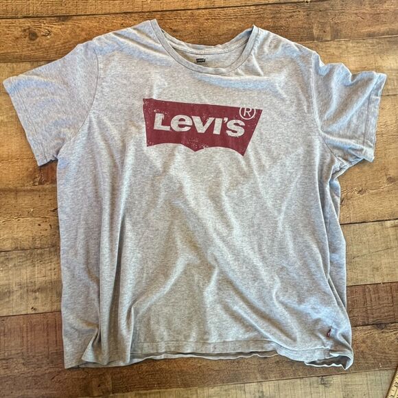 Levi's Men's Grey T-Shirt Logo Short Sleeves XXL Cotton - Picture 7 of 8